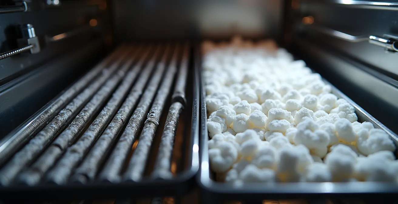 Comparaison visuelle entre un four mixte bien entretenu et un four endommagé par le calcaire